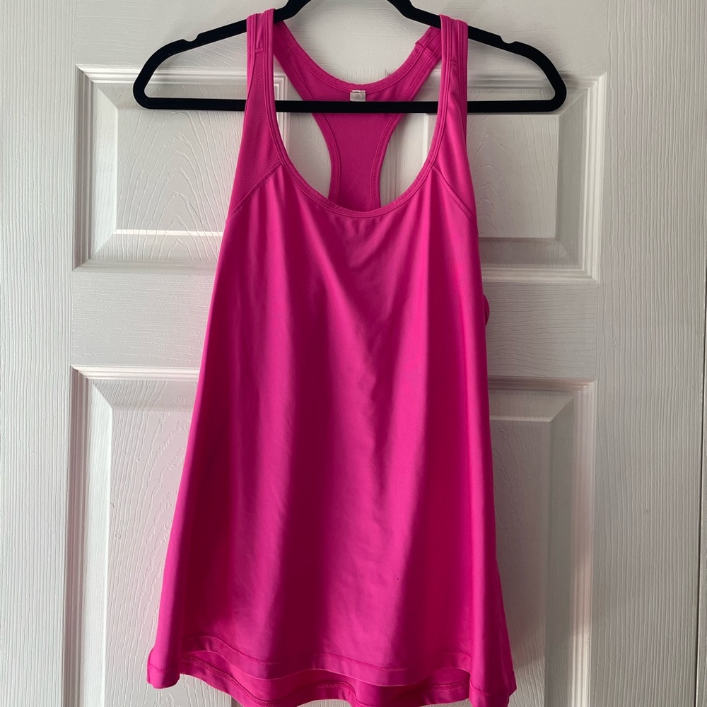 Pink workout tank